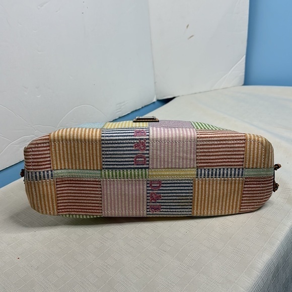 Dooney & Bourke Pastel patchwork Canvas hobo. - Picture 5 of 10